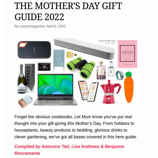 opty.nc featured in cream mother's day gift guide 2022