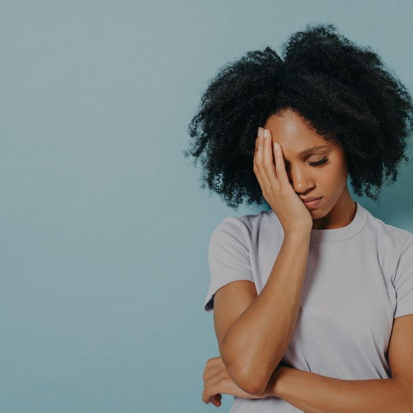 woman feeling stressed