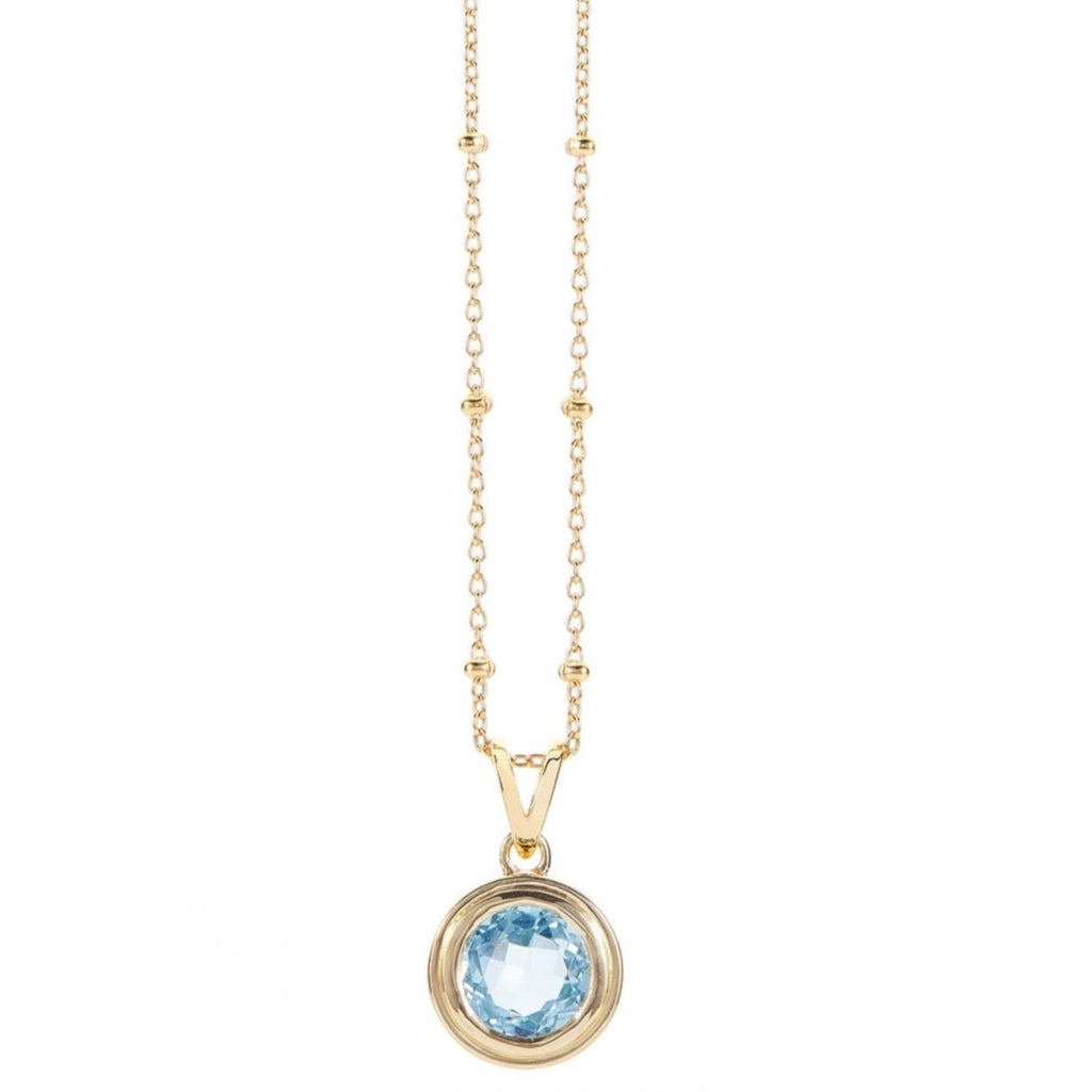 Rarities Gold-Plated ite and White Topaz Station Necklace - 20900838