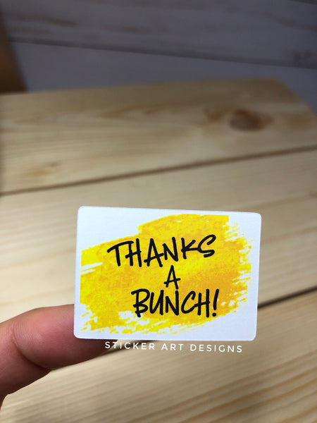 Business Thank You Stickers, Packaging stickers, Thank you Stickers, Thank You Labels, Business Stickers, Etsy SHop Stickers, Thanks A Bunch