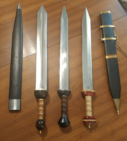 Some modern day recreations of the Roman Gladius