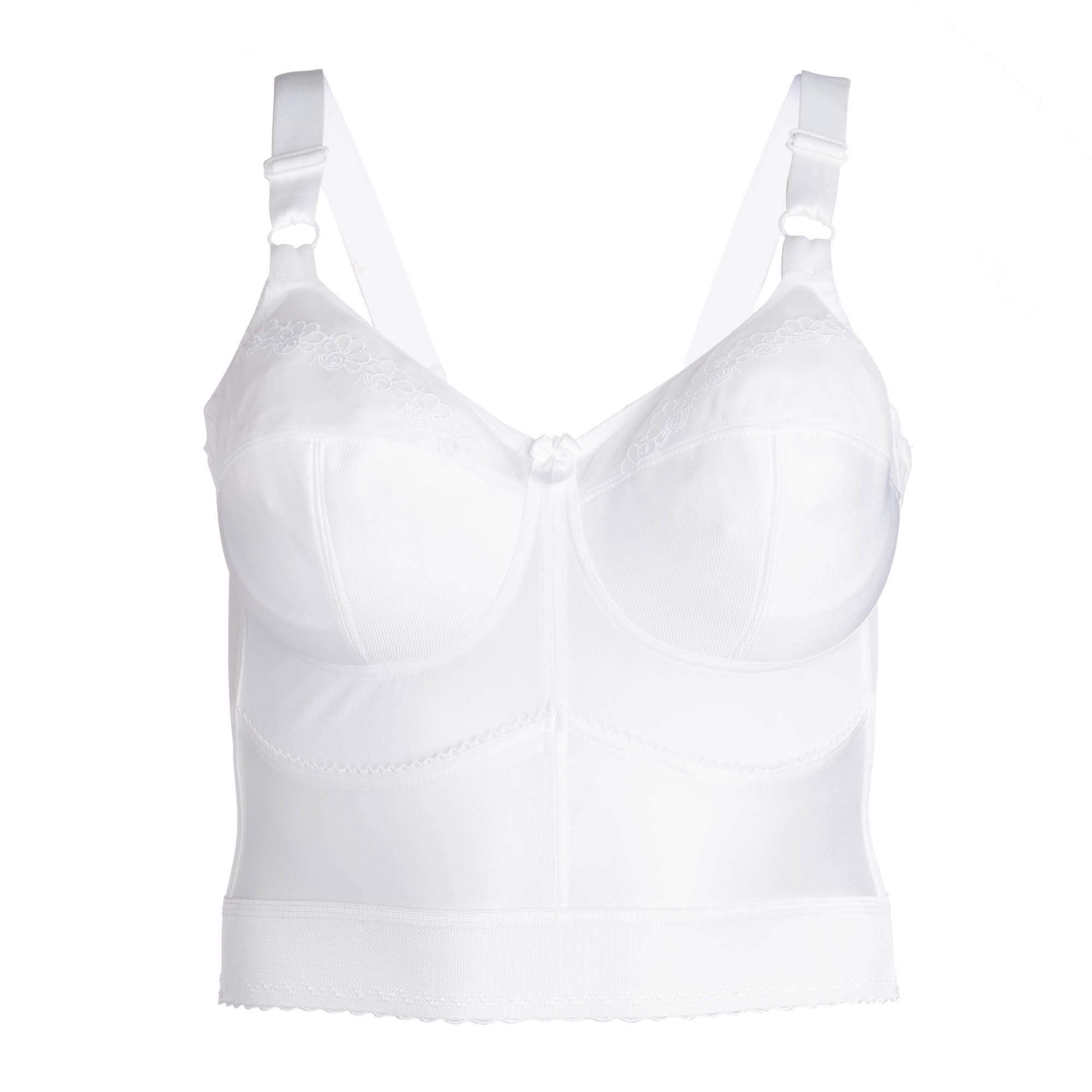 CORTLAND INTIMATES STYLE 7808 - Embroidered Soft Cup Long Line Bra - W ...