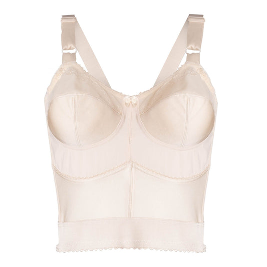 Embroidered Soft-Cup Longline Bra