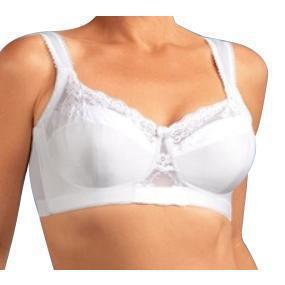 Style 7218 | Lace Wireless Bra - White