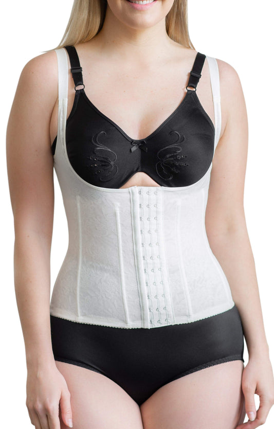 RAGO Style 21 - Waist Trainer / Girdle with Garters Firm Shaping