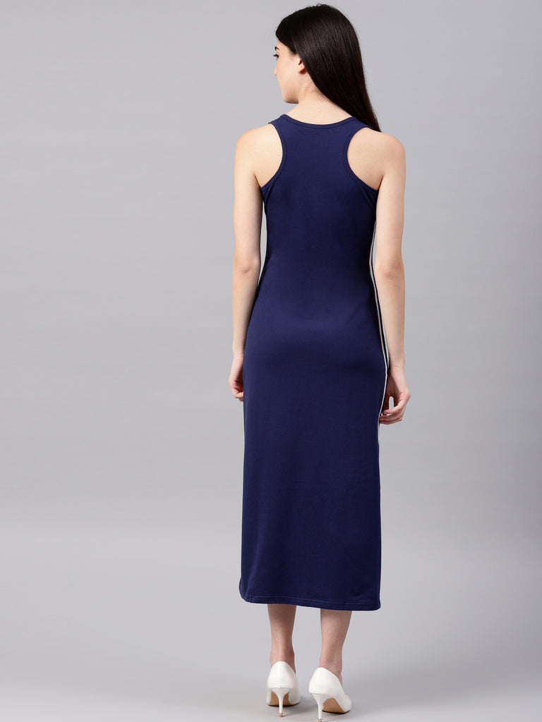 Get Indigo Block Print Sleeveless Dress at  2567  LBB Shop
