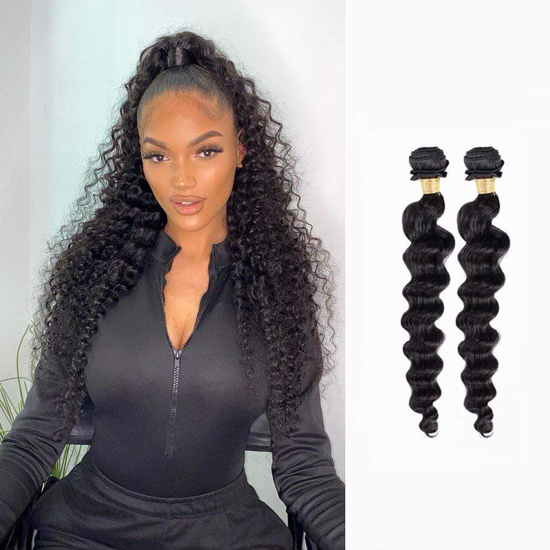 Bundles made with 100% human hair ideal for a ponytail style | Brooklyn Hair