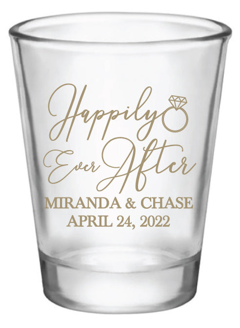 Personalized wedding shot glasses, take a shot we tied the knot