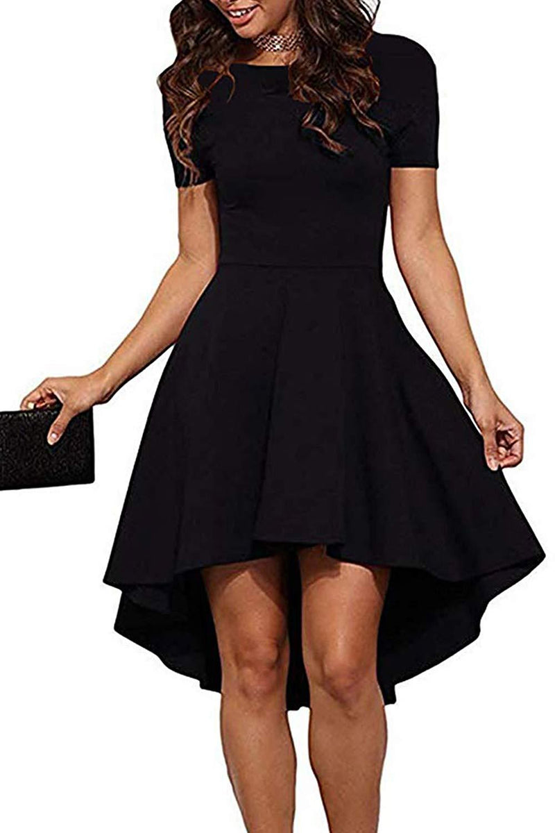 swing cocktail dress with sleeves