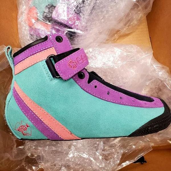 Bont Parkstars Custom Roller Skates Boot Skate Package Teal Pink Purple
