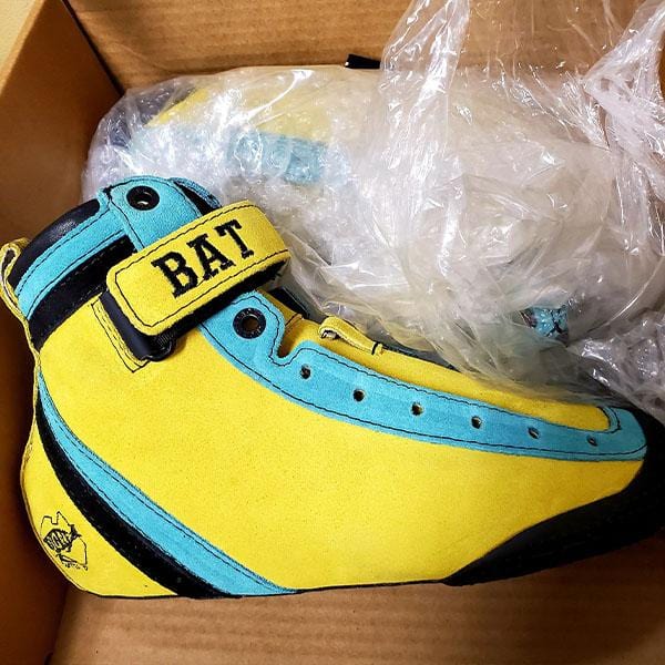 Bont Parkstars Custom Roller Skates Boot Skate Package Yellow Black Teal