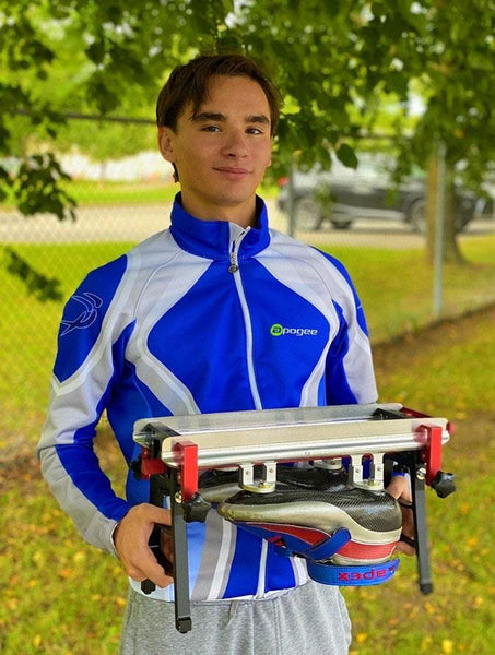 speed skating jig for sharpening skates