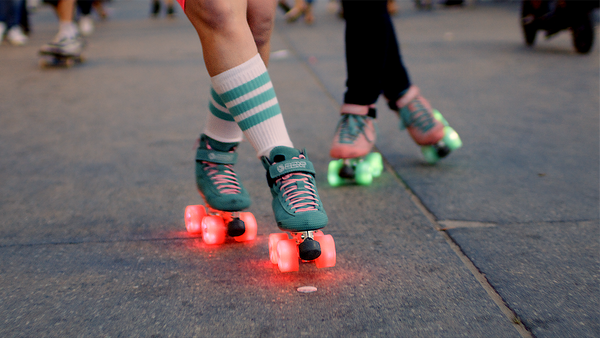 bont glow led light up roller skate outdoor wheels