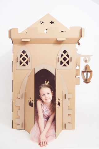 castillo de carton para niños