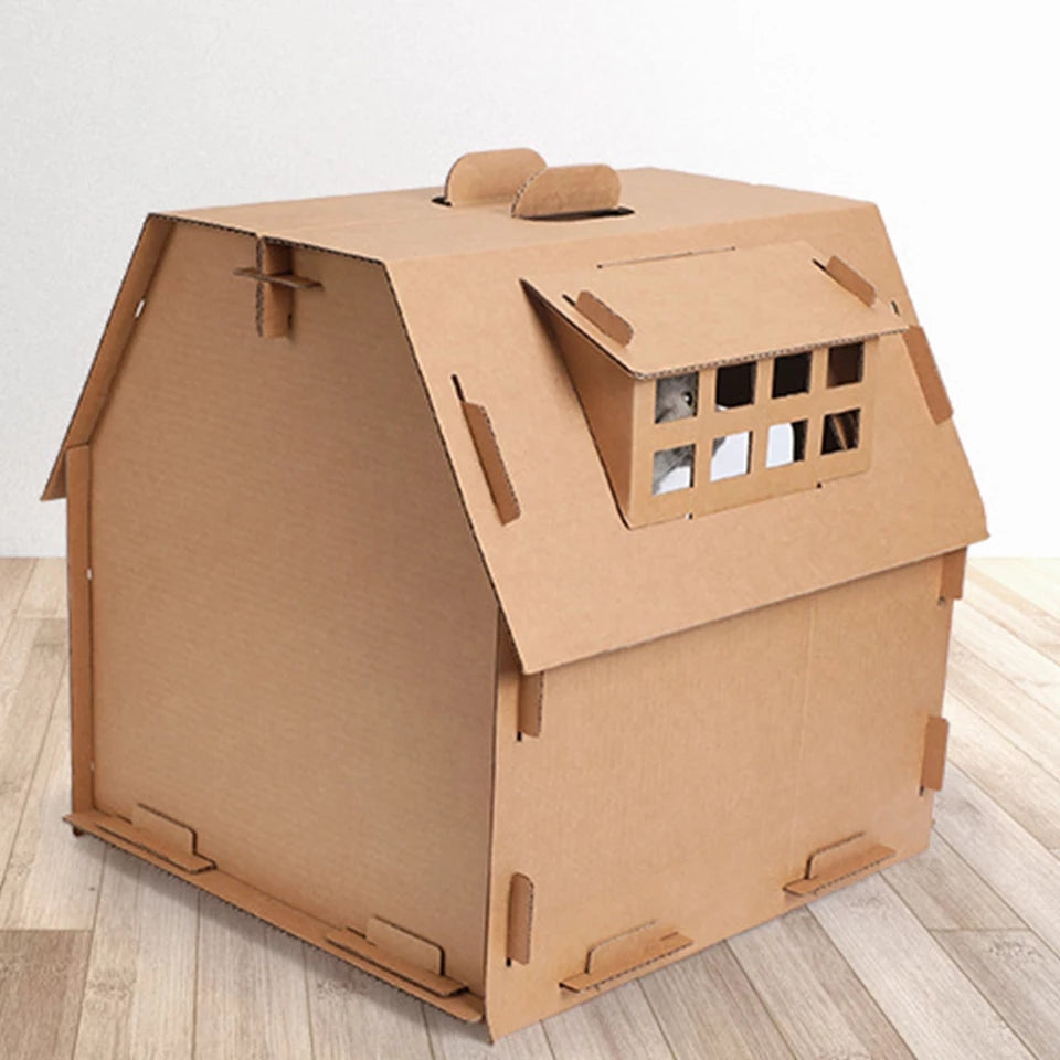 ✓Casa para gatos de cartón – cartonclickshop