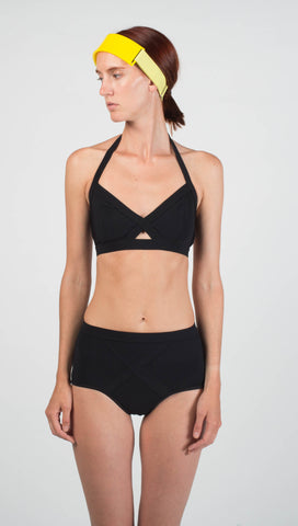 Buy Souluxe Black Seamed Sports Bra - Black - 40DD - Bfab Bahrain