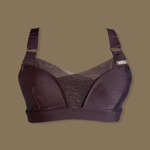 Buy Souluxe Black Seamed Sports Bra - Black - 40DD - Bfab Bahrain