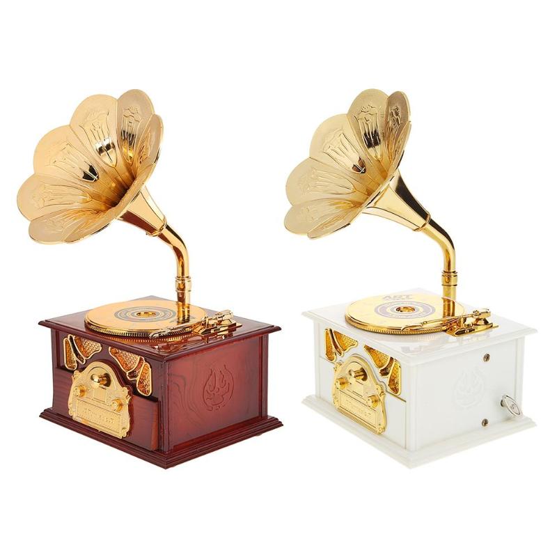 antique wooden music boxes