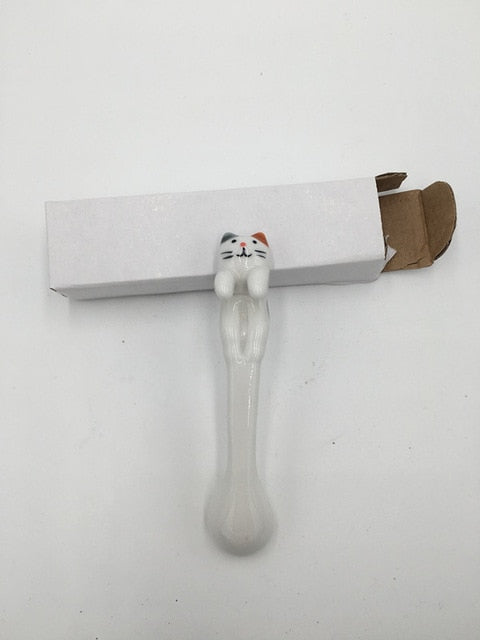 Cute Ceramic Cartoon Cat Animal Spoon Hanging