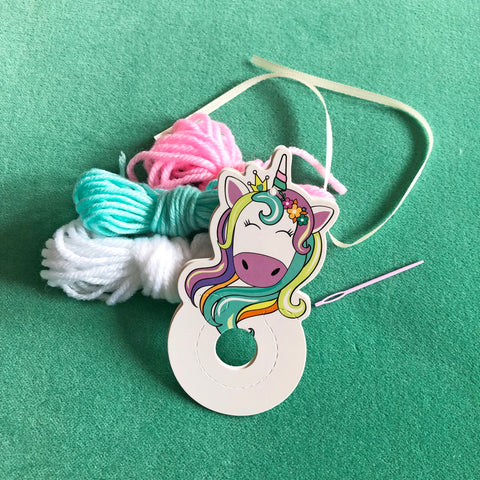 Unicorn Punch Needle Kit By Trimits - Wish I Were Stitching
