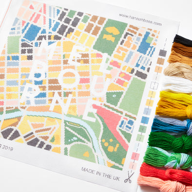 Melbourne City Map Needlepoint Kit - Hannah Bass