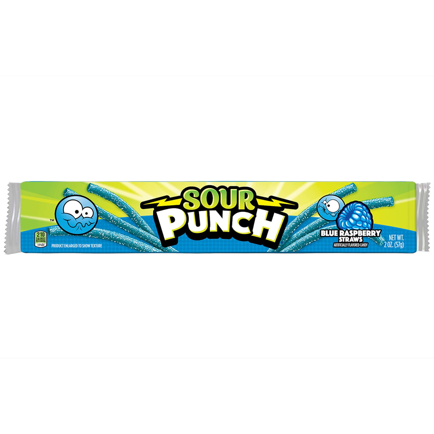 Sour Punch® Blue Raspberry Straws 12242 Oz American Licorice Wholesale 1380