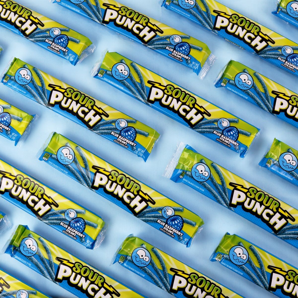 激安☆超特価 Sour Punch Straws Blue Raspberry 24 (pack Of 6) 洋菓子