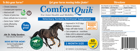 When ordering Comfort Quik, we have 30, 60, and 180 serving size options.