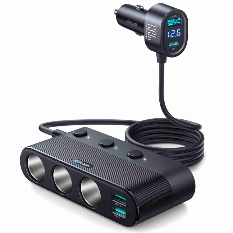 JOYROOM JR-CCL01 139W 7 in 1 Cigarette Lighter Splitter Car Charger