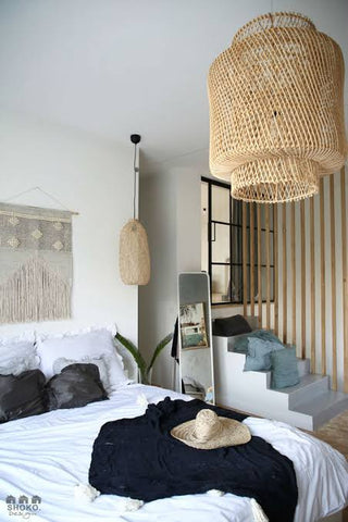 rattan pendant light 