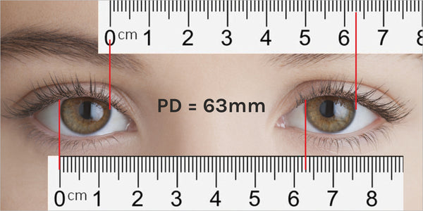 measure your child's Pupil Distance with ruler