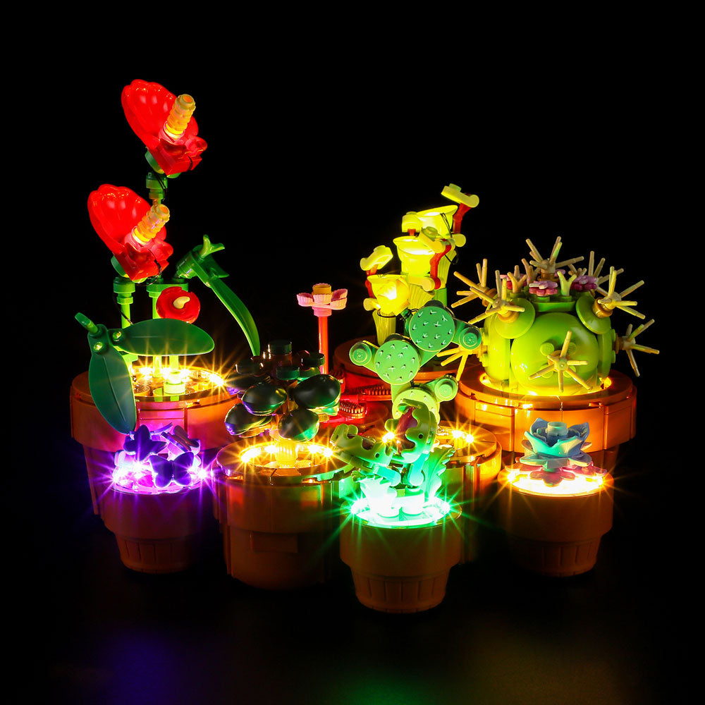 LEGO 10329 Icons Les Plantes Miniatures, 9 Fleurs Artificielles à  Construire, Set Collection Botanique avec, Accessoire de Décoration pour  Maison