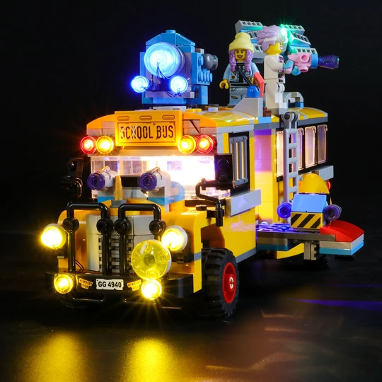 Lego Lego hidden side - le bus scolaire paranormal, jeu de construction  interactif 8 ans et plus, 689 pièces - 70423