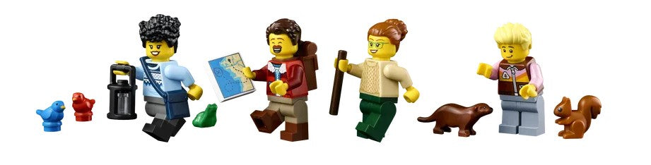 A-Frame Cabin Lego minifigures