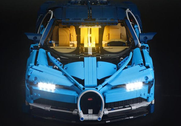 Le merveilleux ensemble Lego d'exposition de la Bugatti Chiron