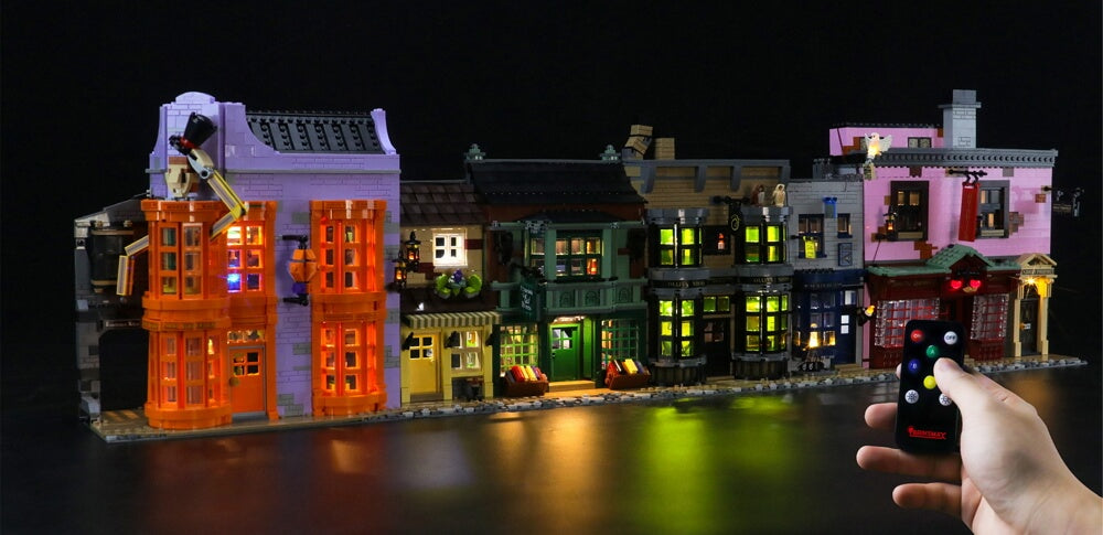 lego diagon alley lighting kit from briksmax