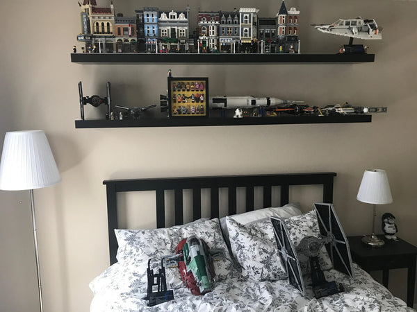 DIY Floating Shelves for lego display