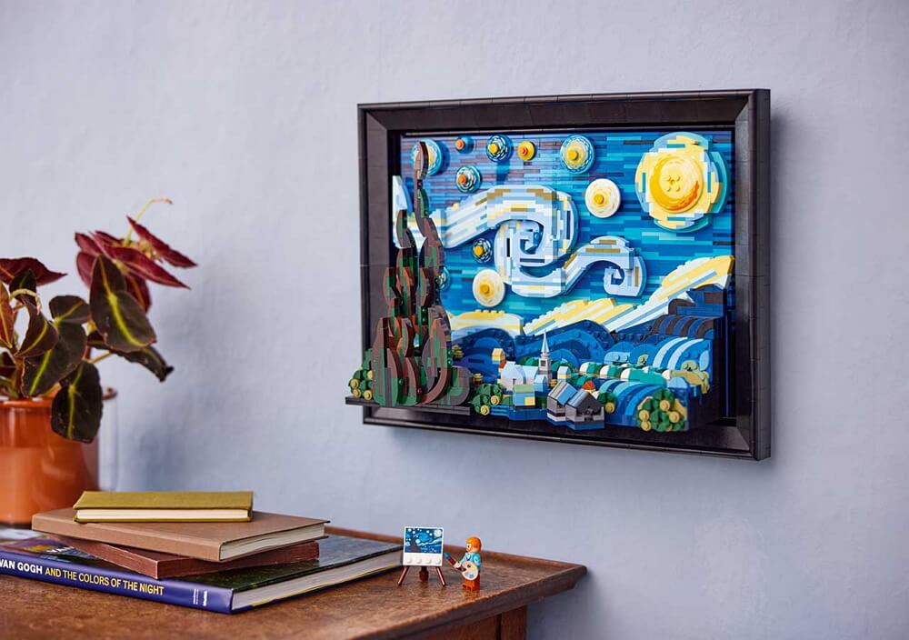 LEGO 21333 VINCENT VAN GOGH: THE STARRY NIGHT wall art