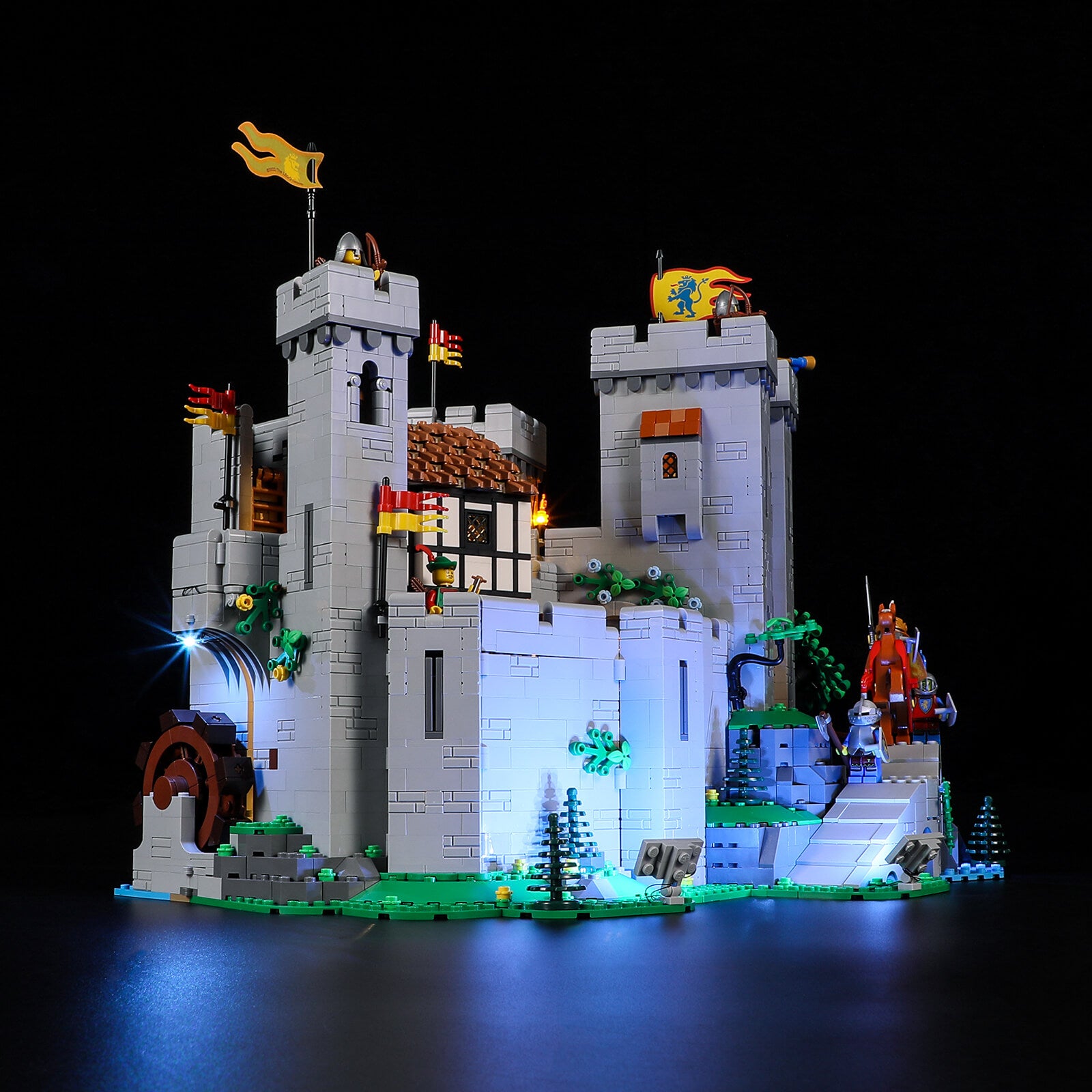 light up LEGO Lion Knights' Castle