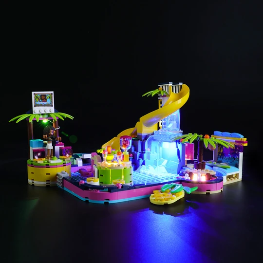 Afdeling indsats tjene Turn on Your Fun Mood with Lighting Lego Andrea's Pool Party 41374 –  Lightailing