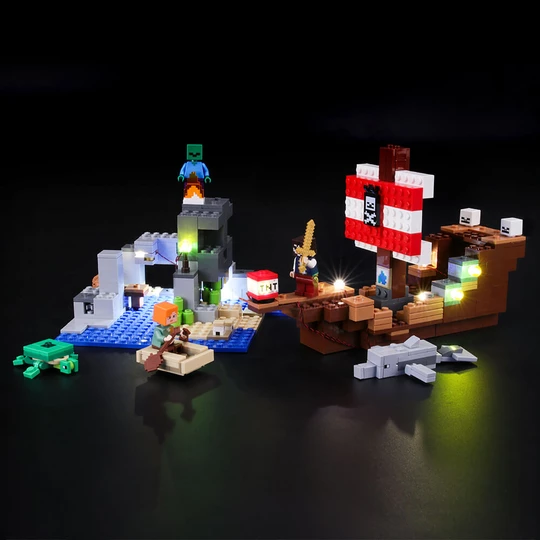 Hunt Treasure with the Lighted Pirate Adventure 21152 Lego Set – Lightailing
