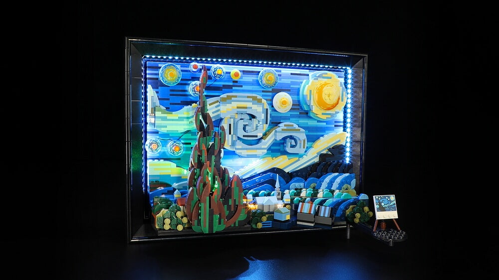 LEGO Starry Night 3D  How to Build This Amazing Van Gogh Set! 