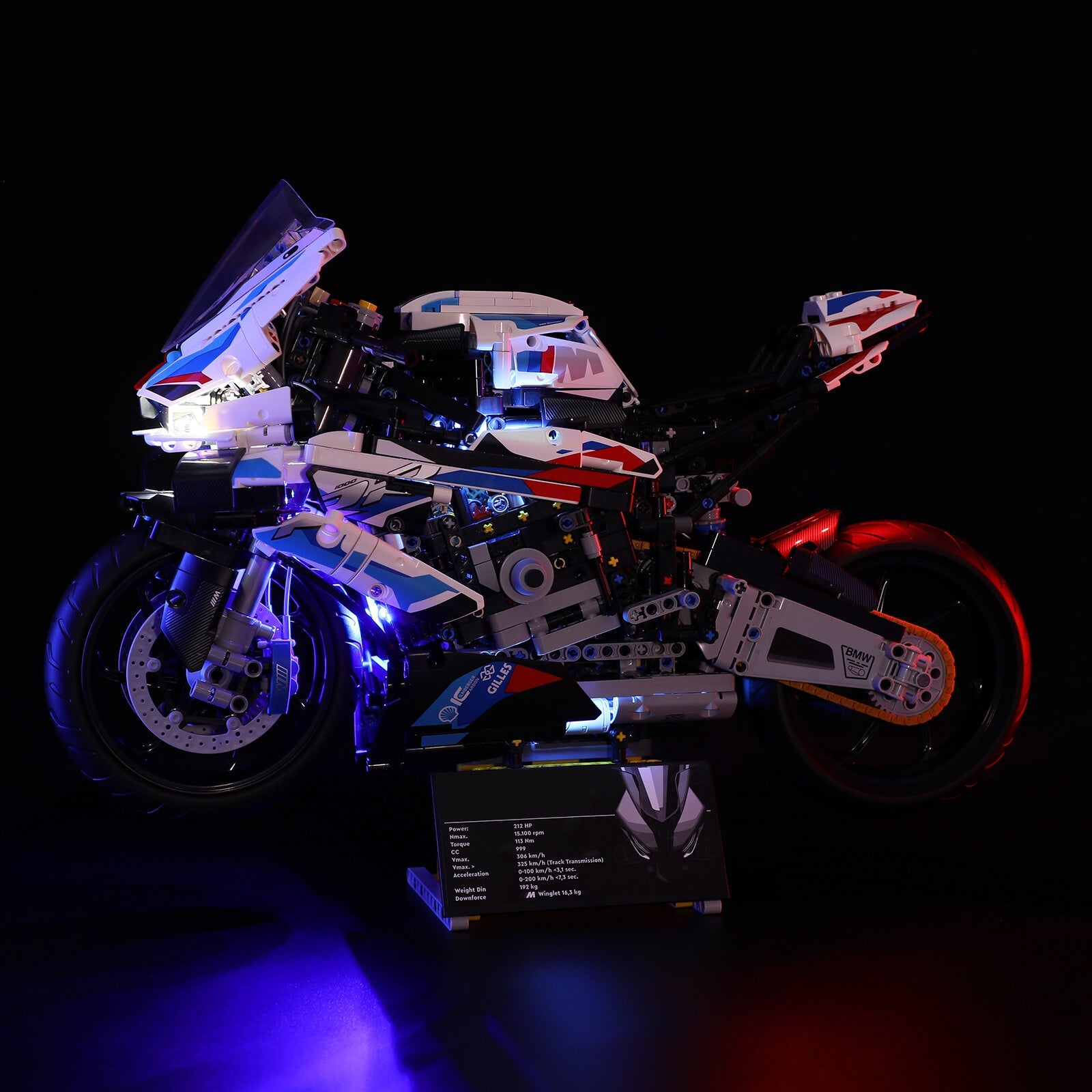 LEGO 42130 Technic BMW M 1000 RR Modele Réduit de Moto Pour Adulte,  Maquette Pour Construction et Exposition, Idée de Cadeau