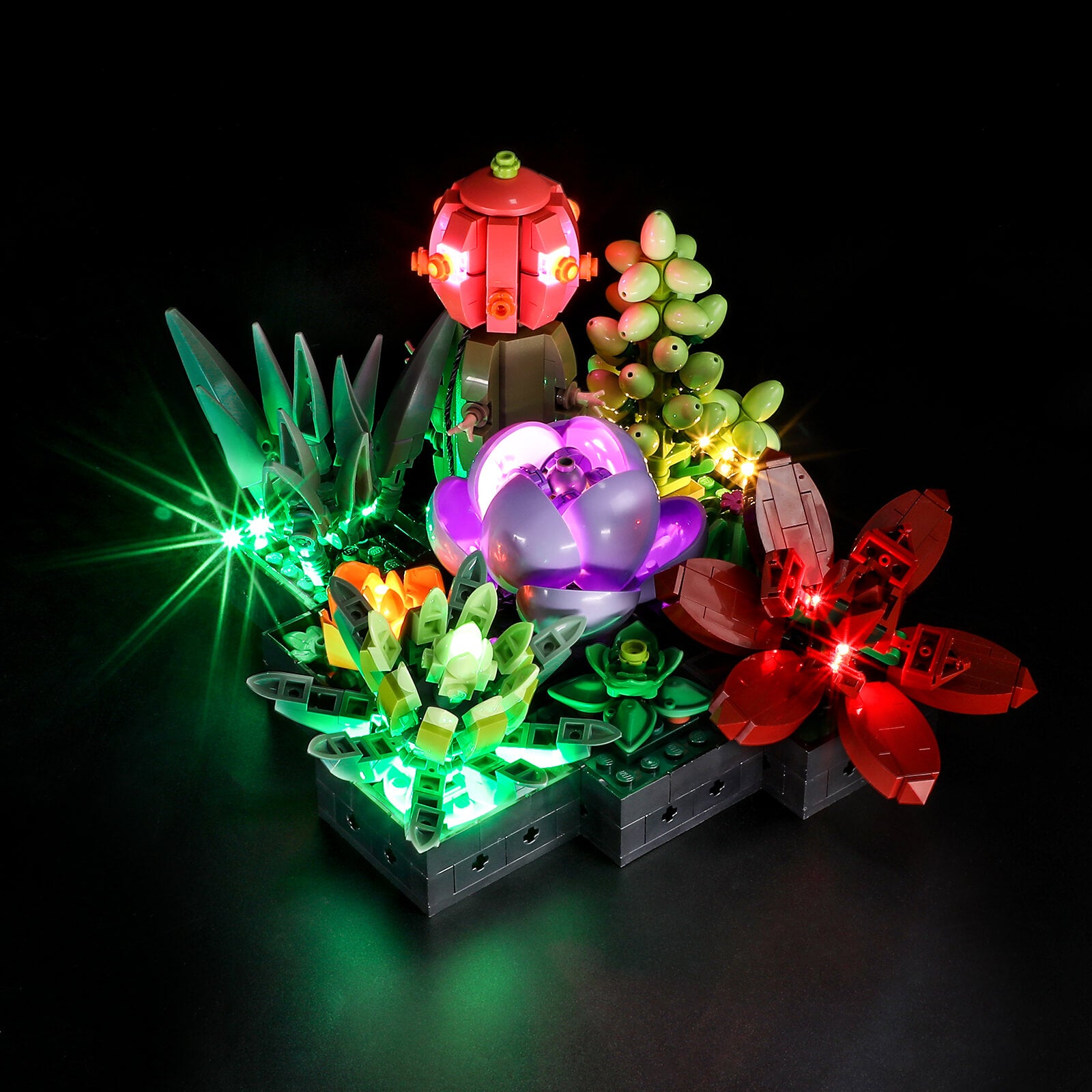 Kit d'éclairage LED pour bouquet de fleurs Compatible avec LEGO