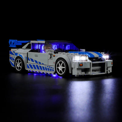 2 Fast 2 Furious Nissan Skyline GT-R (R34)-Lighting Makes It More Beau