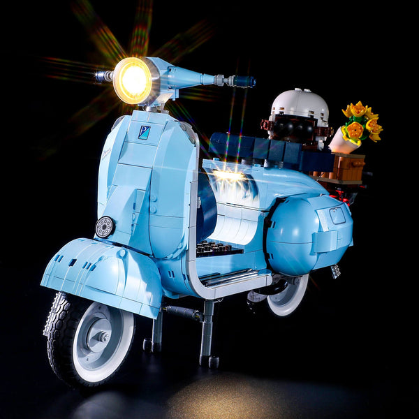  VONADO LED Light Kit for Lego Vespa 125 Scooter 10298, Remote  Control Lighting Compatible with Vespa Lego 10298 (NO Lego Model), Creative  DIY Lego Scooter Lights for Display Home Décor (ONLY