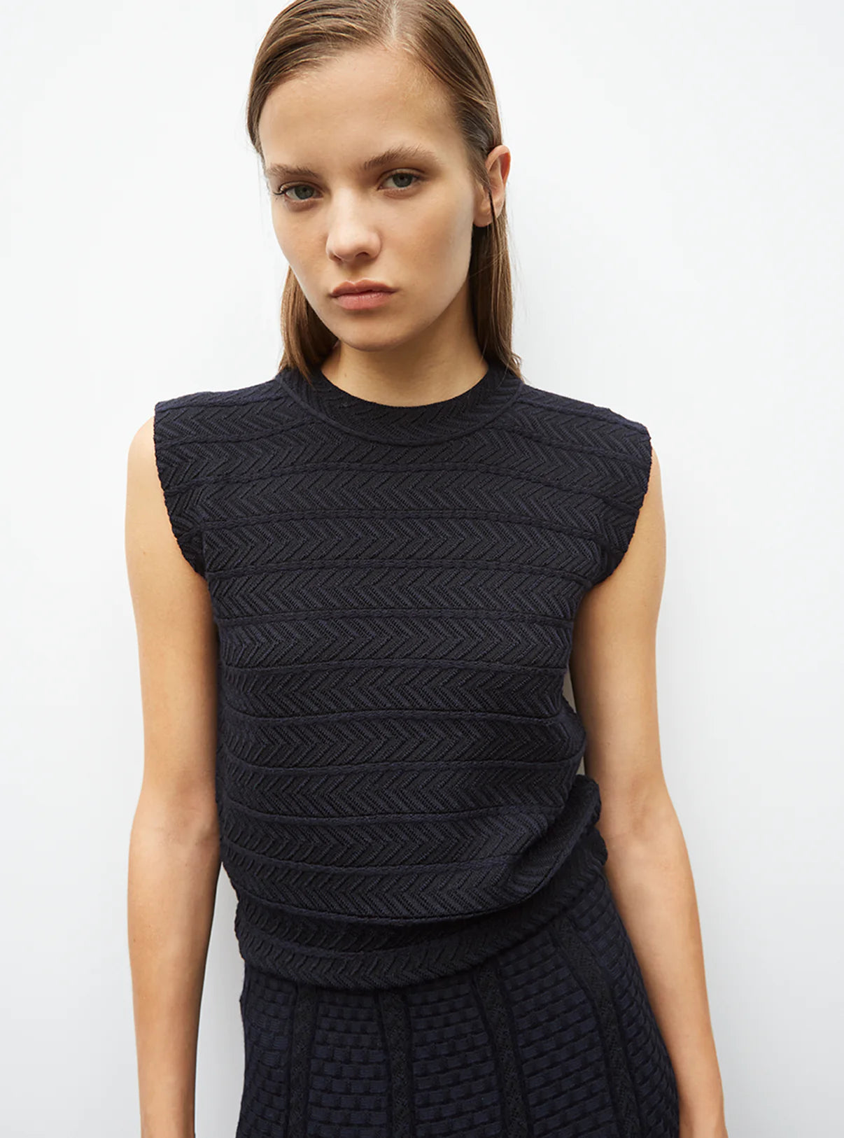 Molli Top Arizona2 en Maille Noir