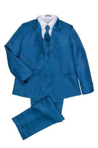 Noah Perry Ellis Kids Royal Blue Suit (5-Piece Set