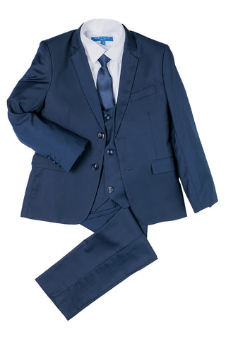 Noah Perry Ellis Kids Royal Blue Suit (5-Piece Set) –