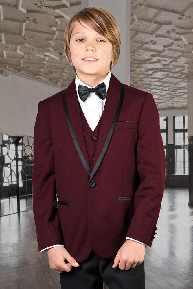 burgundy color tuxedo